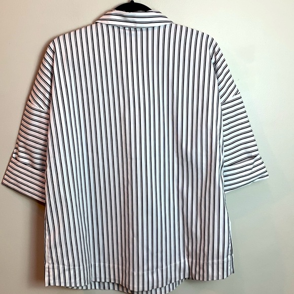 Chico’s Dolman Double Stripe Poplin Top NEW! - Picture 6 of 11